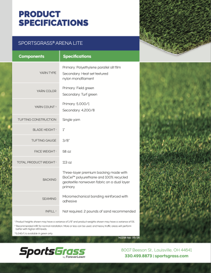 SportsGrass Arena Lite