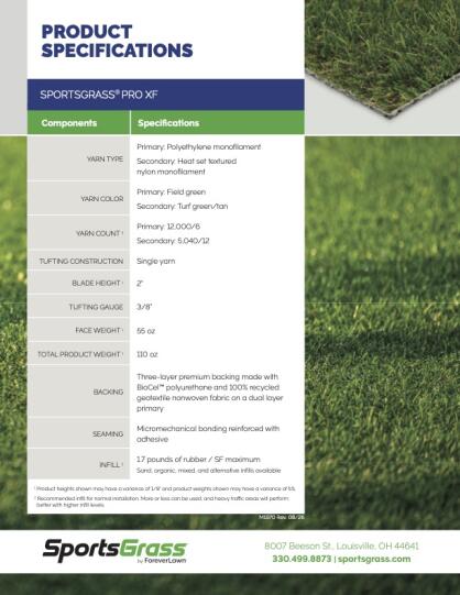 SportsGrass Pro XF