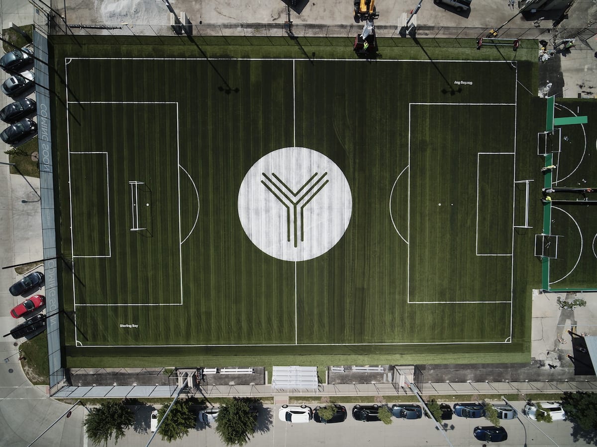 Fleet Fields of Lincoln Yards in Chicago, IL, featuring SportsGrass synthetic turf by ForeverLawn