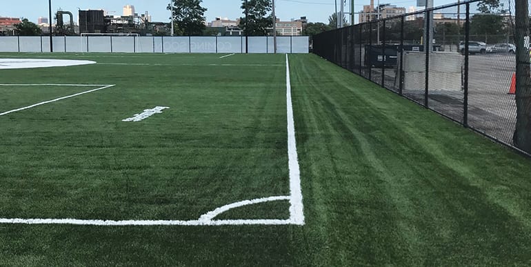 Fleet Fields of Lincoln Yards in Chicago, IL, featuring SportsGrass synthetic turf by ForeverLawn